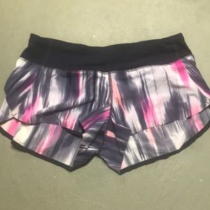 Lululemon run speed shorts mirage stripe seamless bonded seams 6